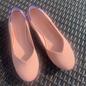 Rothy’s petal pink round toe flats size 8.5